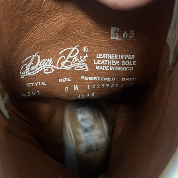 Metallic White Cowgirl Boots - Picture 7 of 7